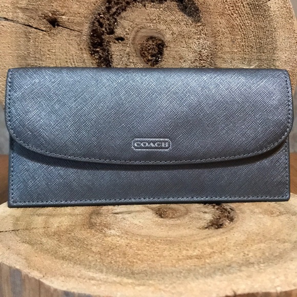 Coach Handbags - COACH DARCY SLIM SAFFIANO LEATHER WALLET